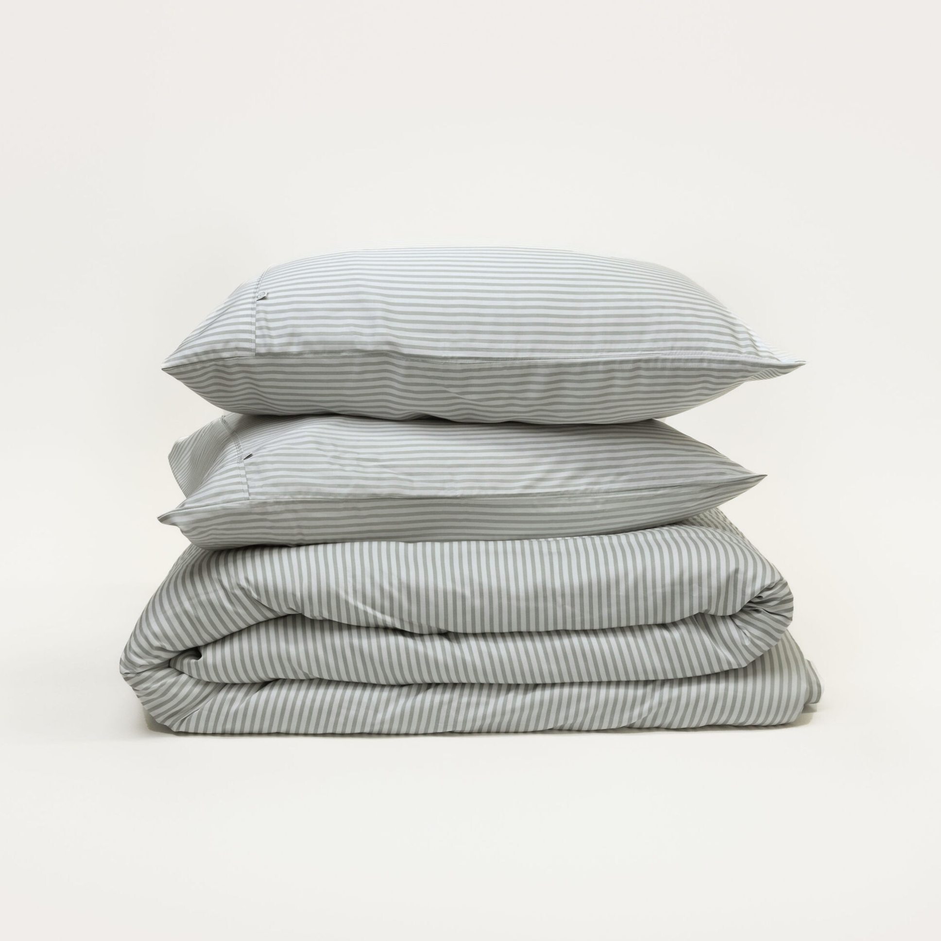 Bamboo Quilt Cover – Fog Stripe