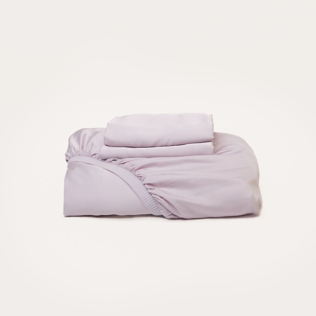  Bamboo Fitted Sheet & Pillowslips – Lilac